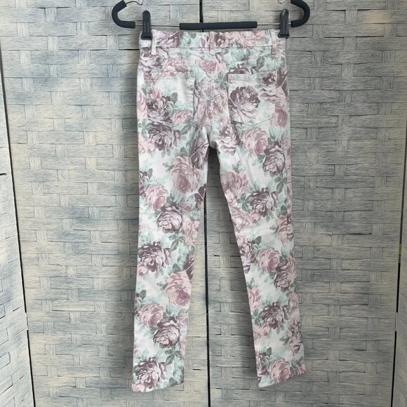 The Children's Place Girls Floral Print Skinny Jeans Size 10 - Picture 2 of 6